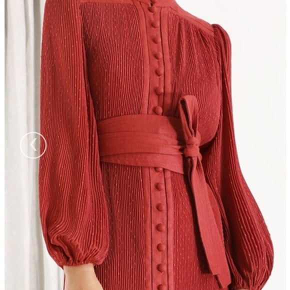 Black Zimmerman Espionage Plisse Dress - Picture 6 of 6